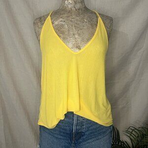 FREE PEOPLE INTIMATELY Yellow Slinky Slink Tank Women's Size S